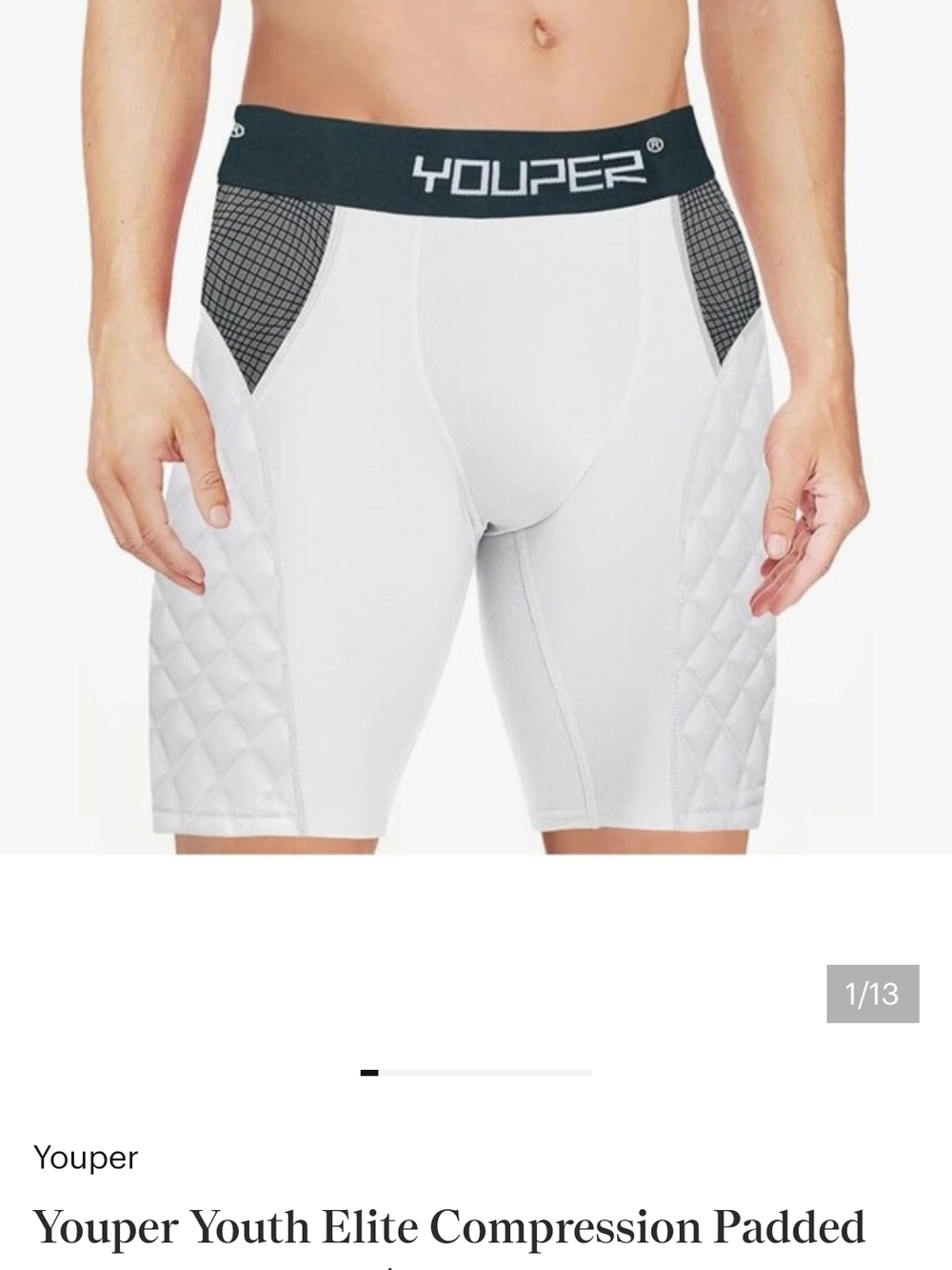 Lot Of 2: Youper Padded Compression Shorts With Cup Pocket